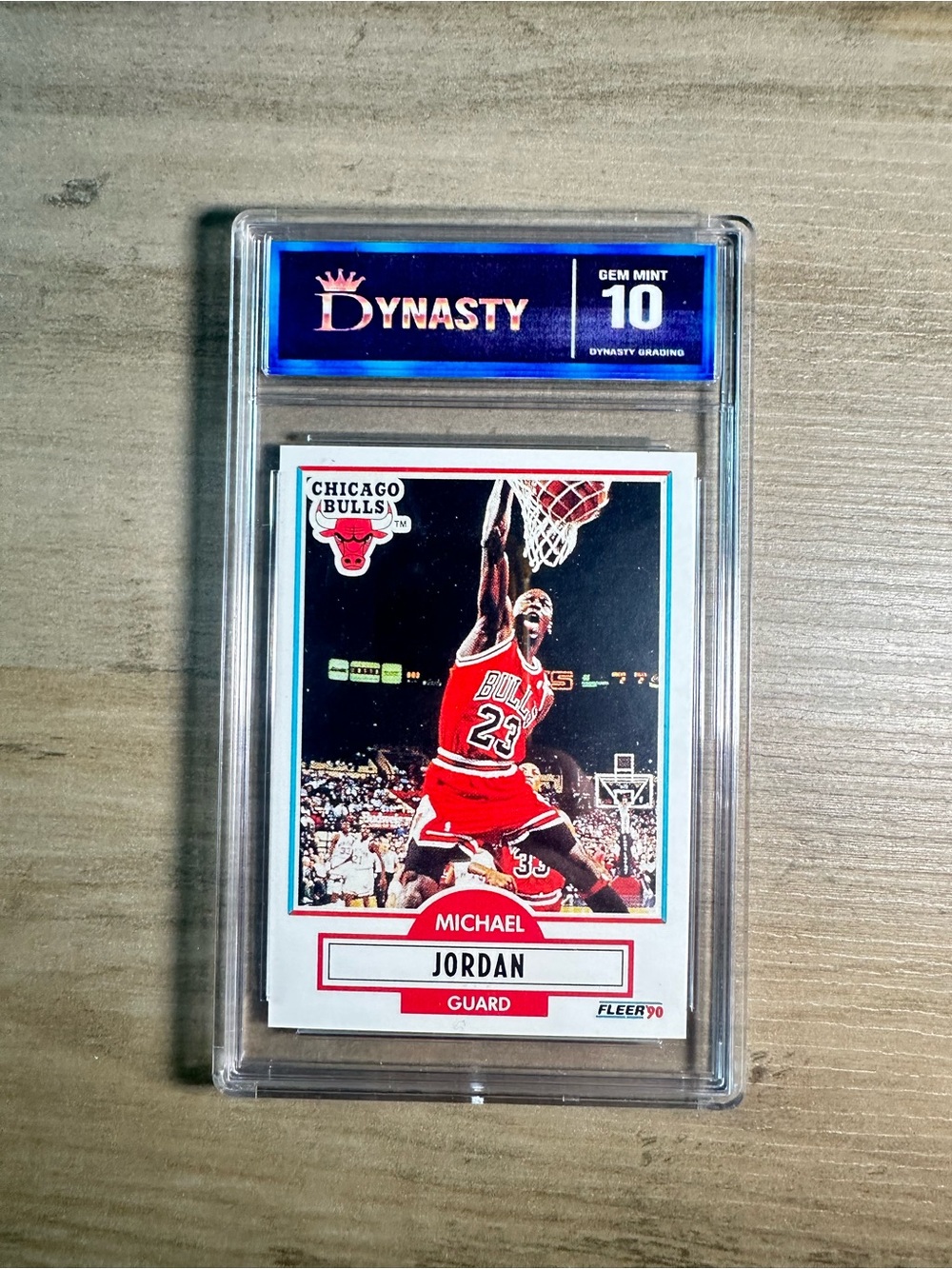 Michael Jordan 1990 Fleer #26 Gem Mint 10 Novelty Card. Chicago Bulls.